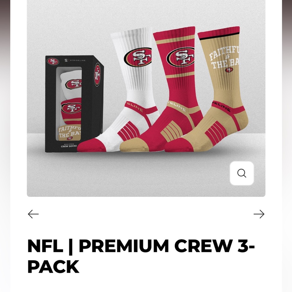 NFL 49er Crew Socks